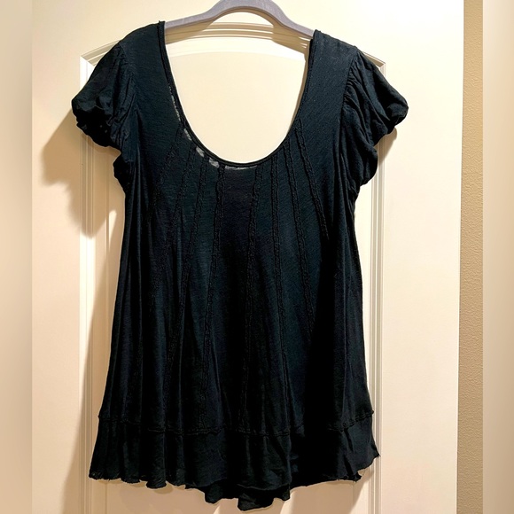 We The Free Tops - We The Free Black Flowy Tunic Top